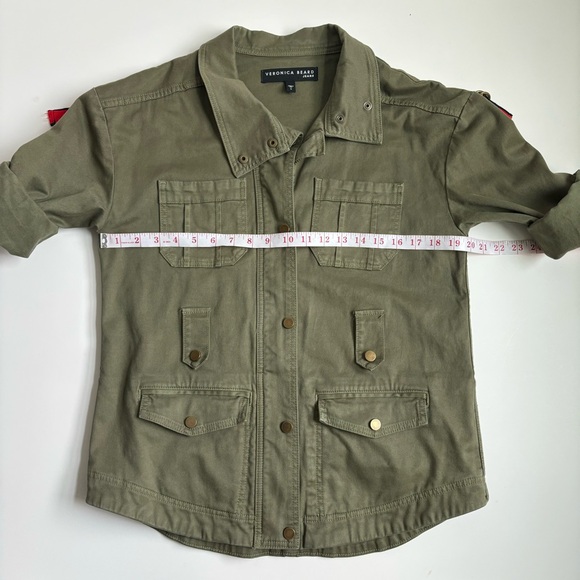 Veronica Beard Paulette Belted Jacket Olive Green Abbreviated Sleeves Small - Picture 13 of 17